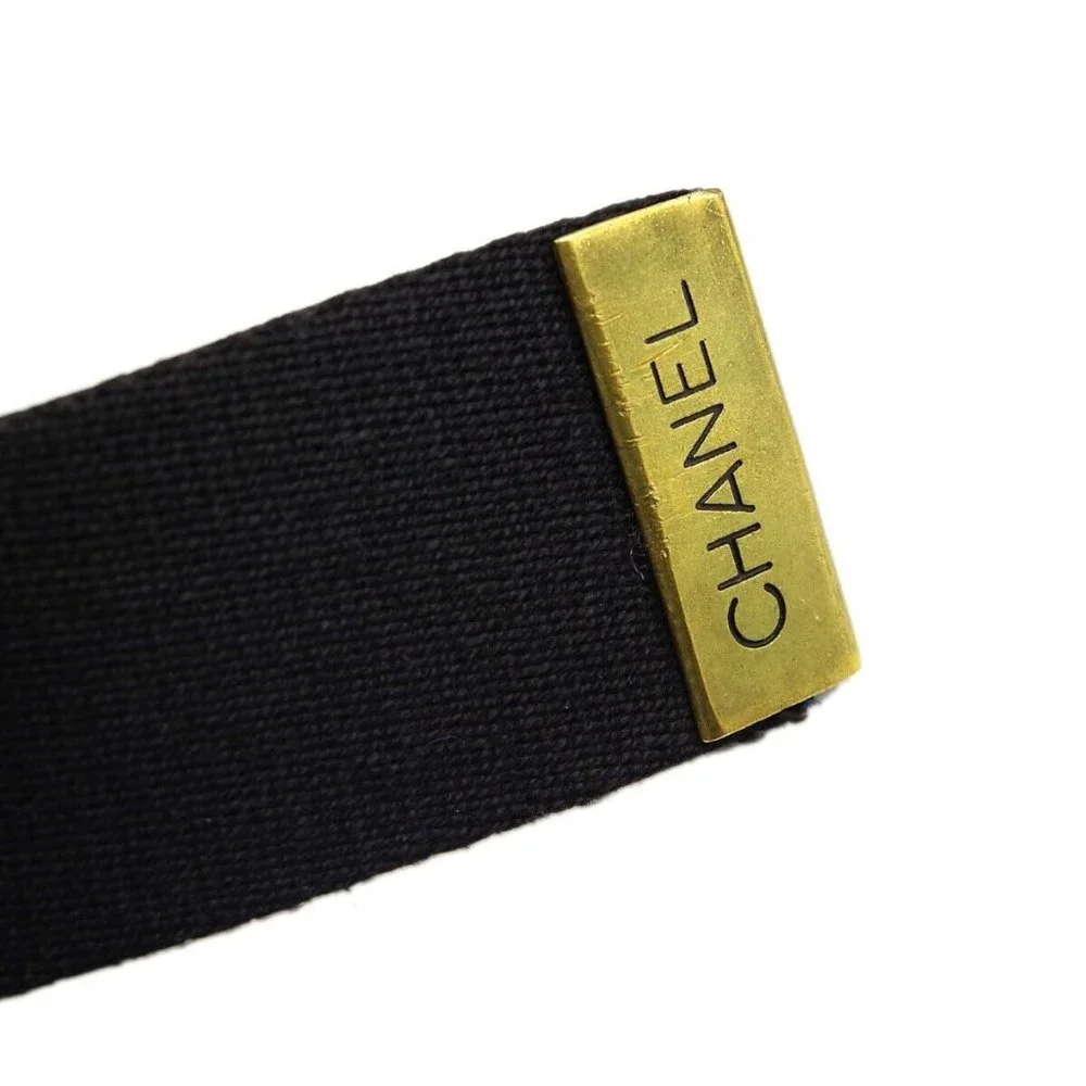 Chanel Black GI Belt 94A #75/30 Small Good 130962